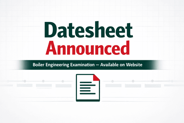 Datesheet section May 2026 announced